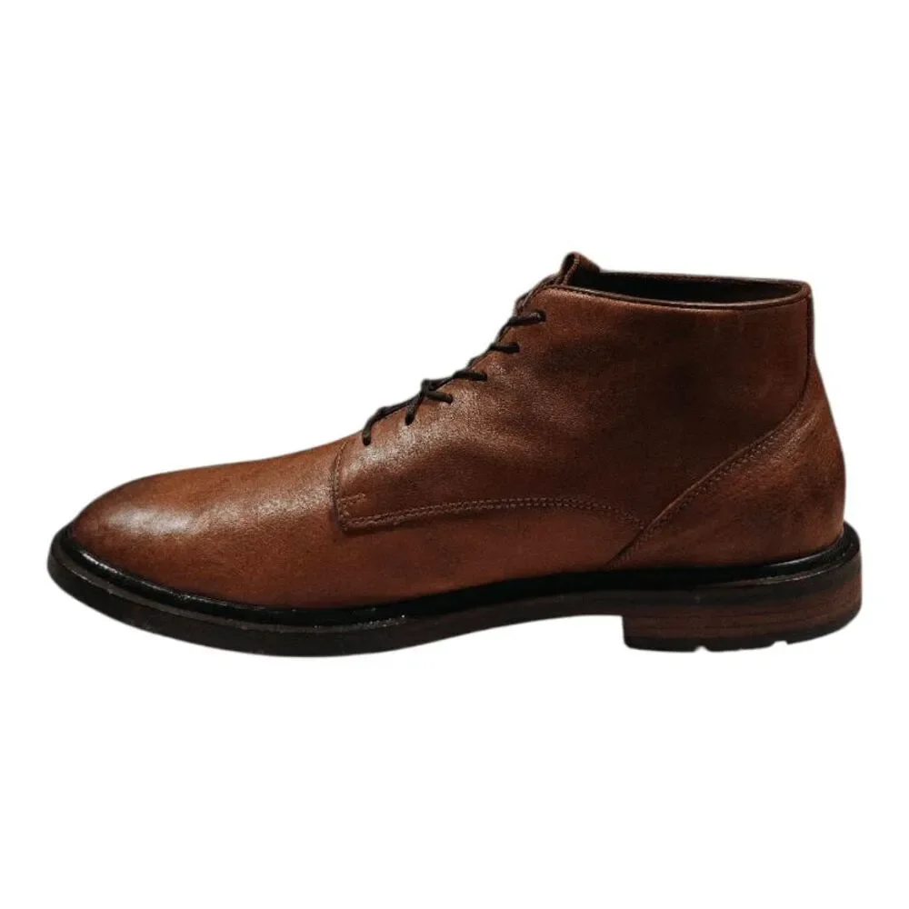 COLE HAAN Cranston Brown Leather Lace-Up Chukka Boot Size 13M